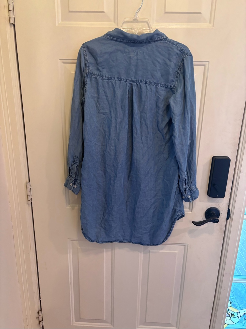Thread & Supply Denim Blue Button-Front Mini Shirt Dress - Picture 5 of 5